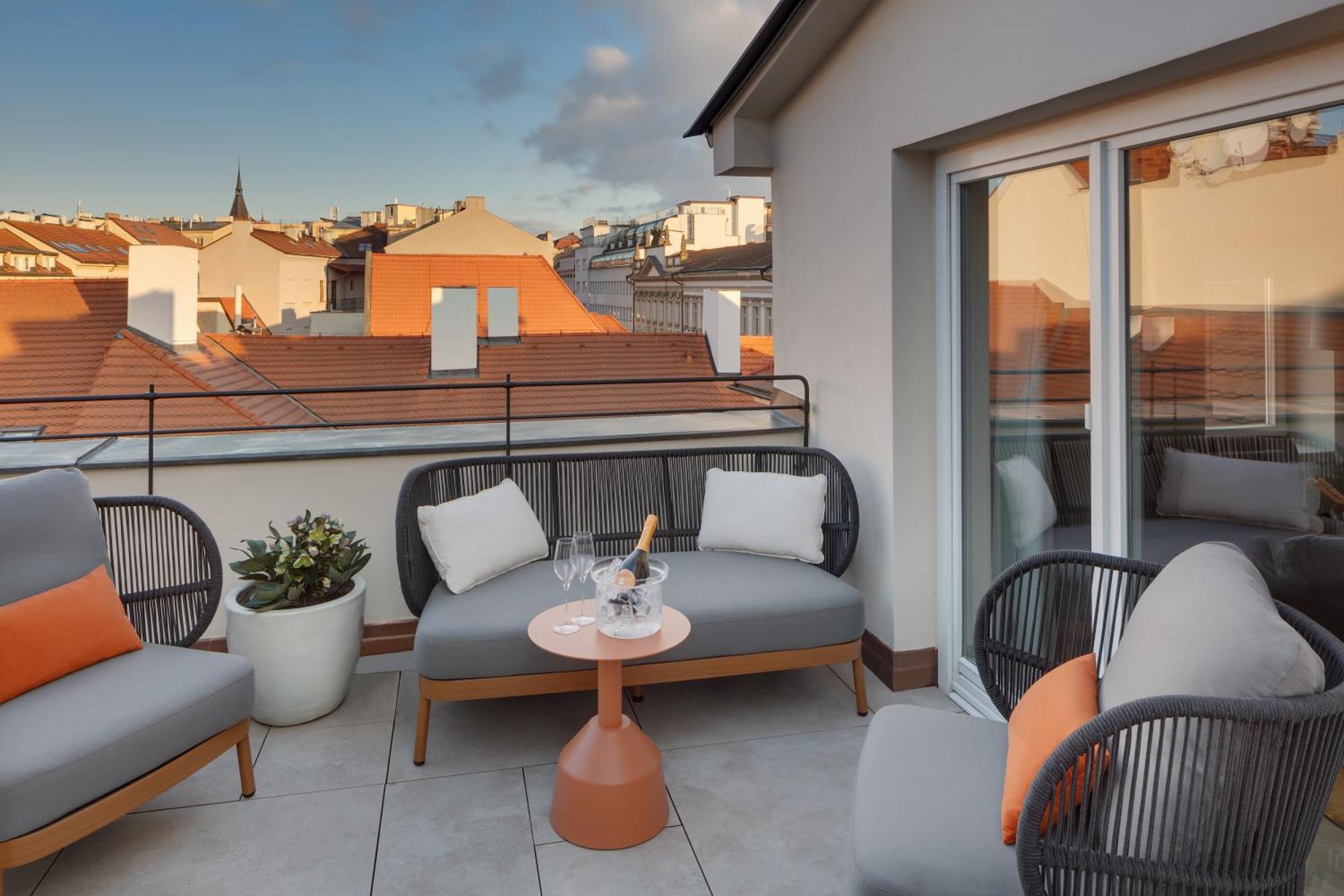 Hotel Bookquet Prague Exterior photo The Terrace at the Hotel