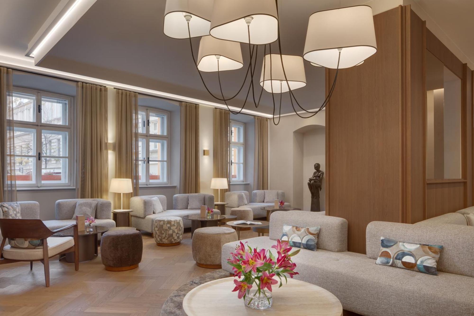 Hotel Bookquet Prague Exterior photo The lounge at the German National Museum